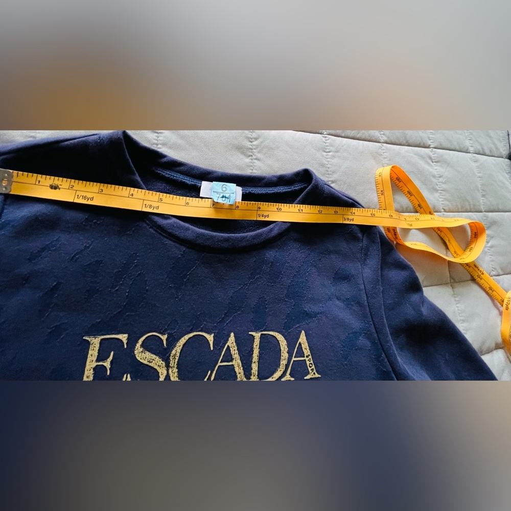Escada by Margaretha Ley Navy Sweater - Picture 13 of 15